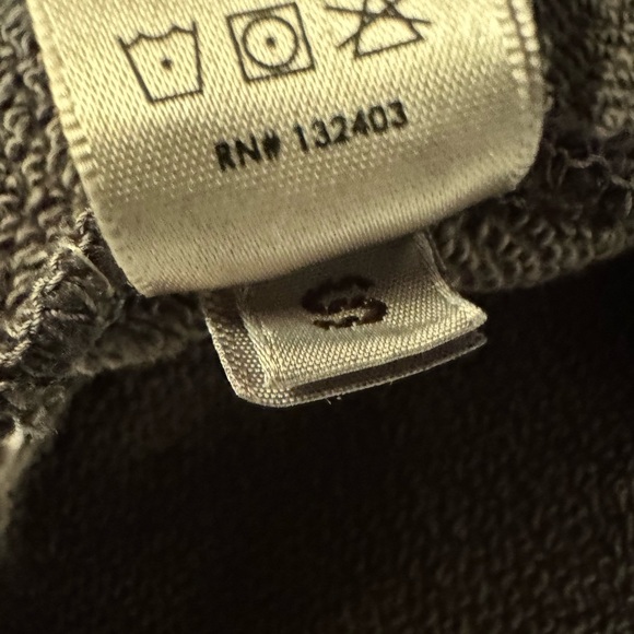 Cotton Citizen Women’s Grey Black Crop Top Hoodie Size Small - Picture 9 of 9